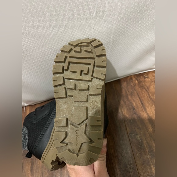 Carter's Black Rugged Ankle Boots with Velcro Strap - Picture 4 of 6